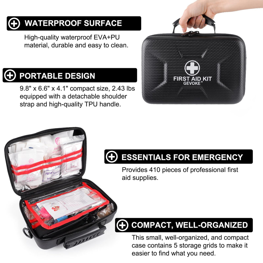 Gevoke 410-piece detachable shoulder strap highlights portable design for camping and car trips