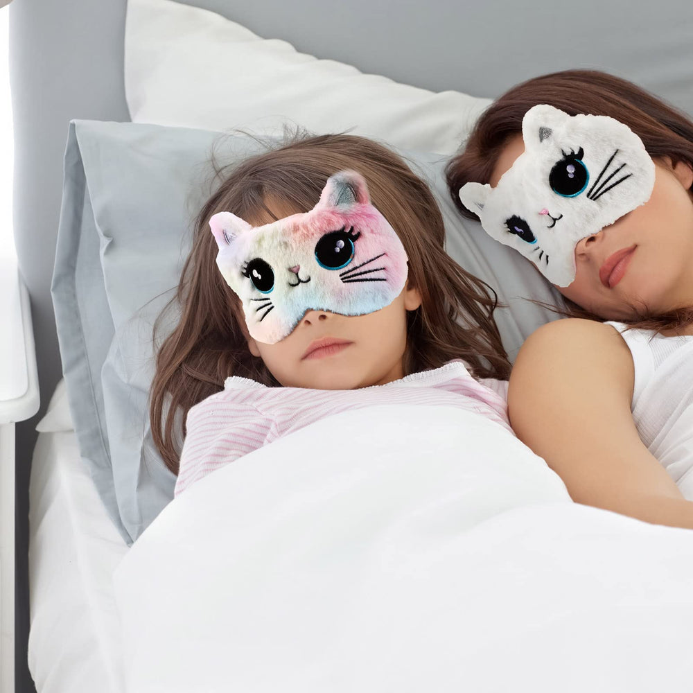 Geyoga antifaz peluche, ajuste elástico cómodo para la mayoría de niños.