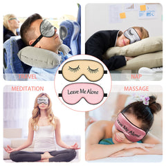 Geyoga blackout eye mask blocks light for peaceful meditation or nap.
