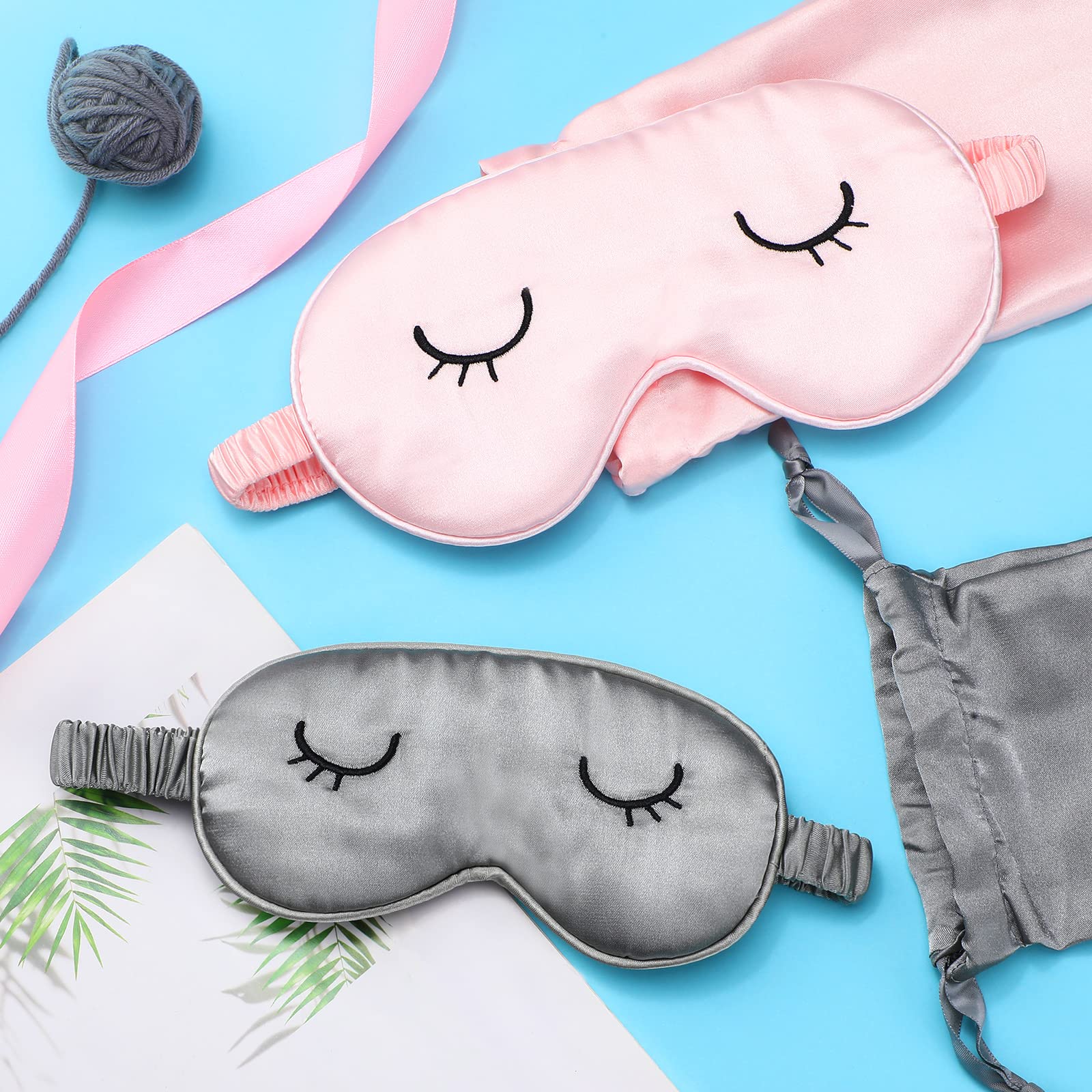Geyoga silk masks with storage bags for tidy travel