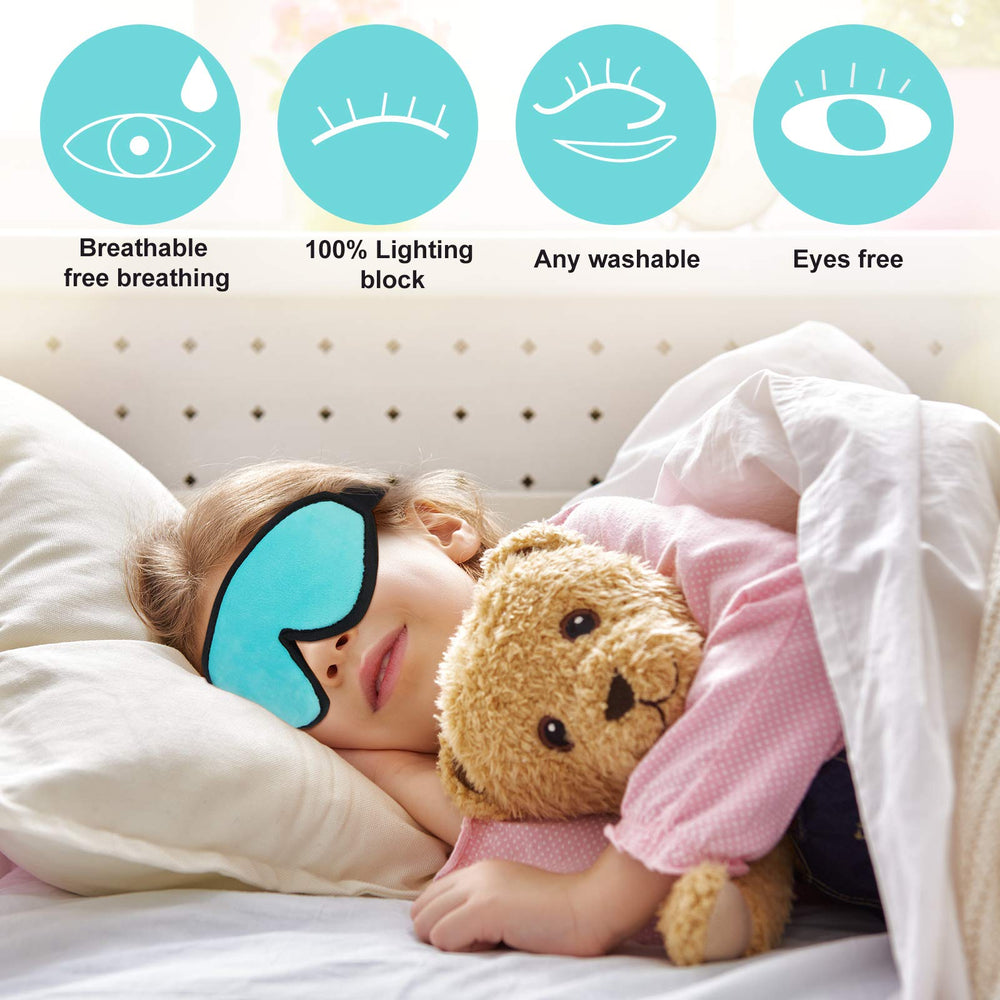 Geyoga memory foam kids mask offers soft, breathable comfort for deep, undisturbed rest