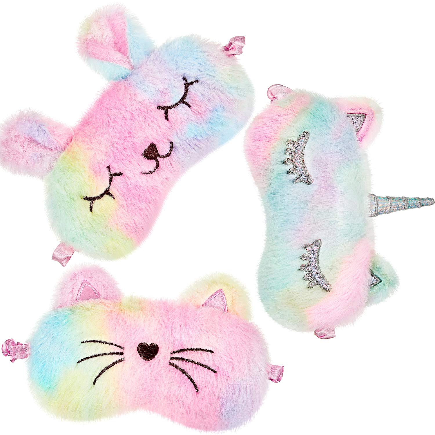 Geyoga rainbow color sleep eye cover blocks light for peaceful naps
