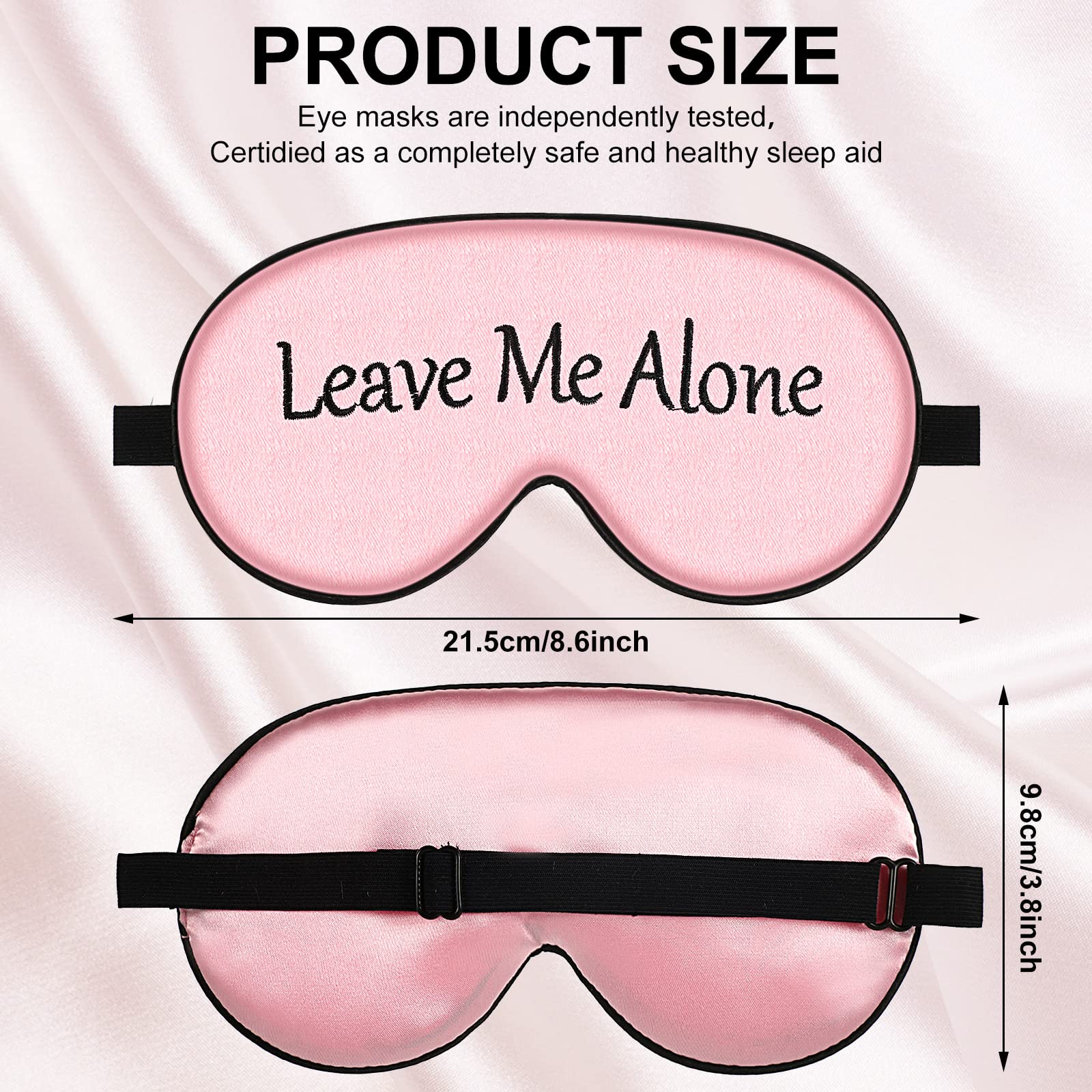 Geyoga silk sleep mask with adjustable strap for personalized comfort.