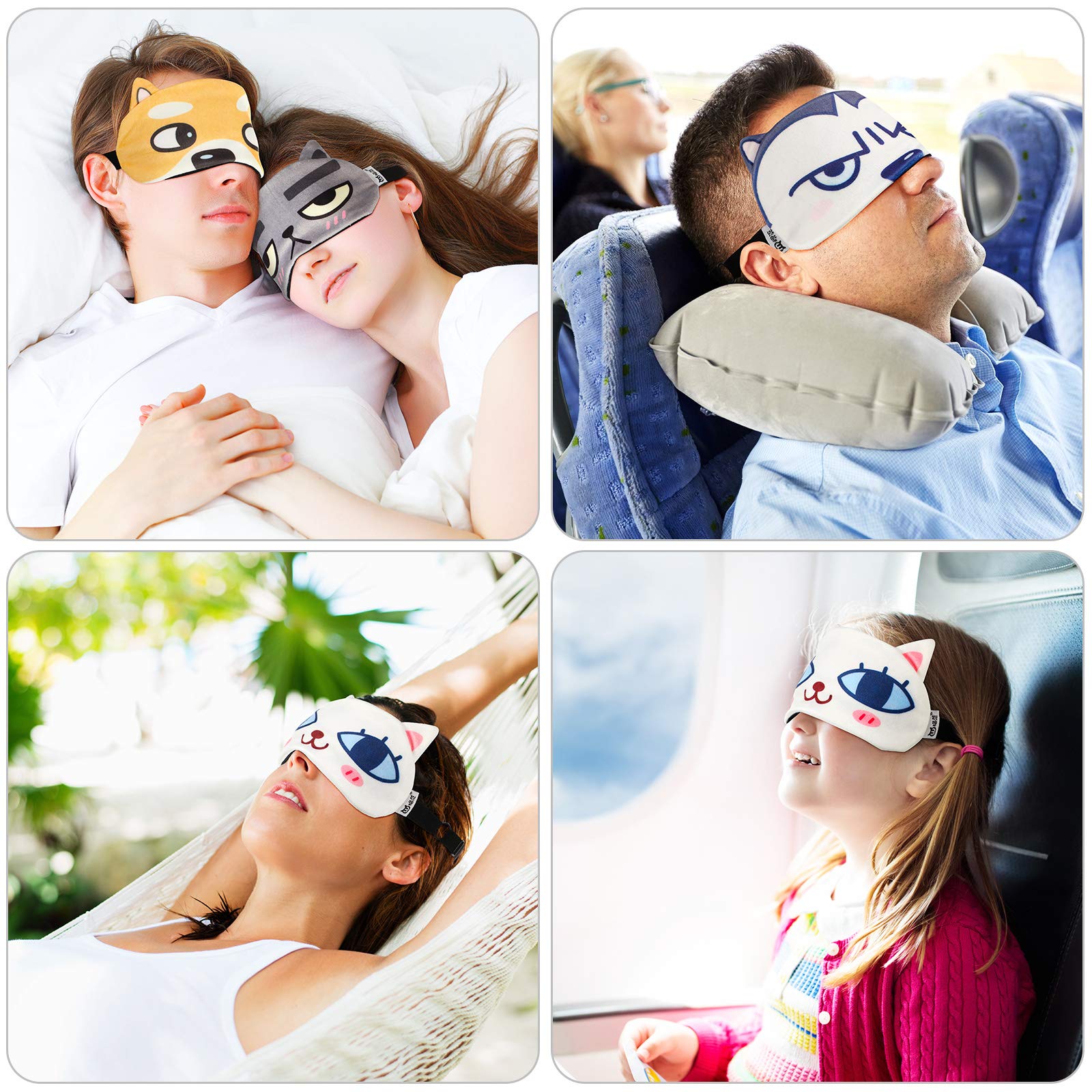 Geyoga nose-bridge padding blocks light for total darkness.