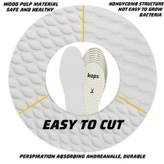 Geyoga thin inserts cut-to-fit for most shoes.