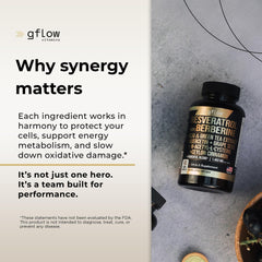 Gflow vitamins green-tea-extract capsule delivers natural energy and antioxidants.