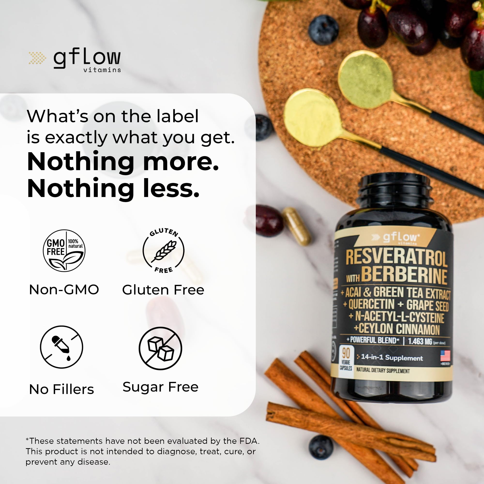 Gflow vitamins ingredient-panel-closeup displays natural ingredients and labeling.