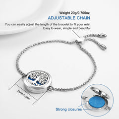 GFONDINGD 25mm locket shows a secure scent pad for all-day aroma.