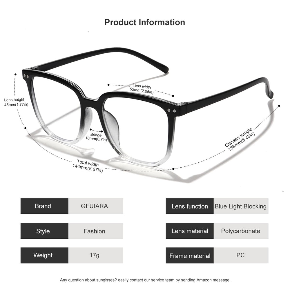 GFUIARA protección UV400 para uso cómodo frente a luces brillantes