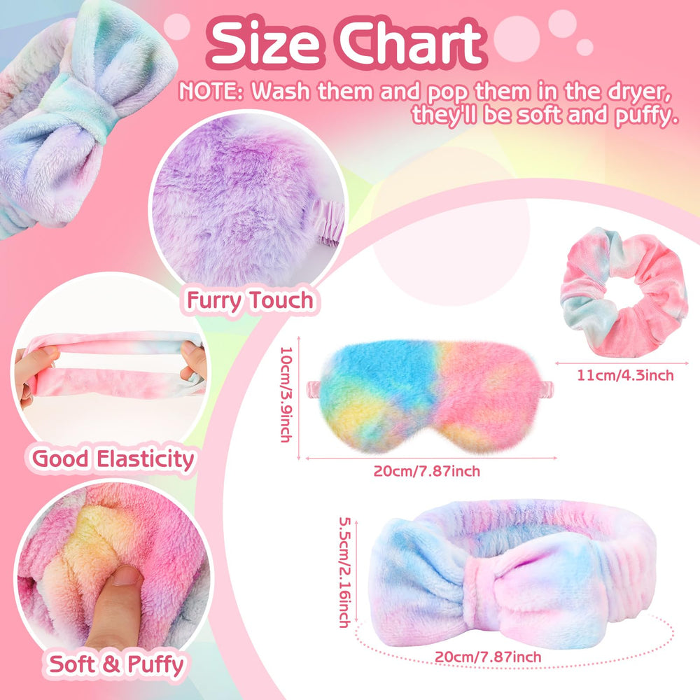 GGSTDDUP plush headband for comfortable sleepover wear with elastic