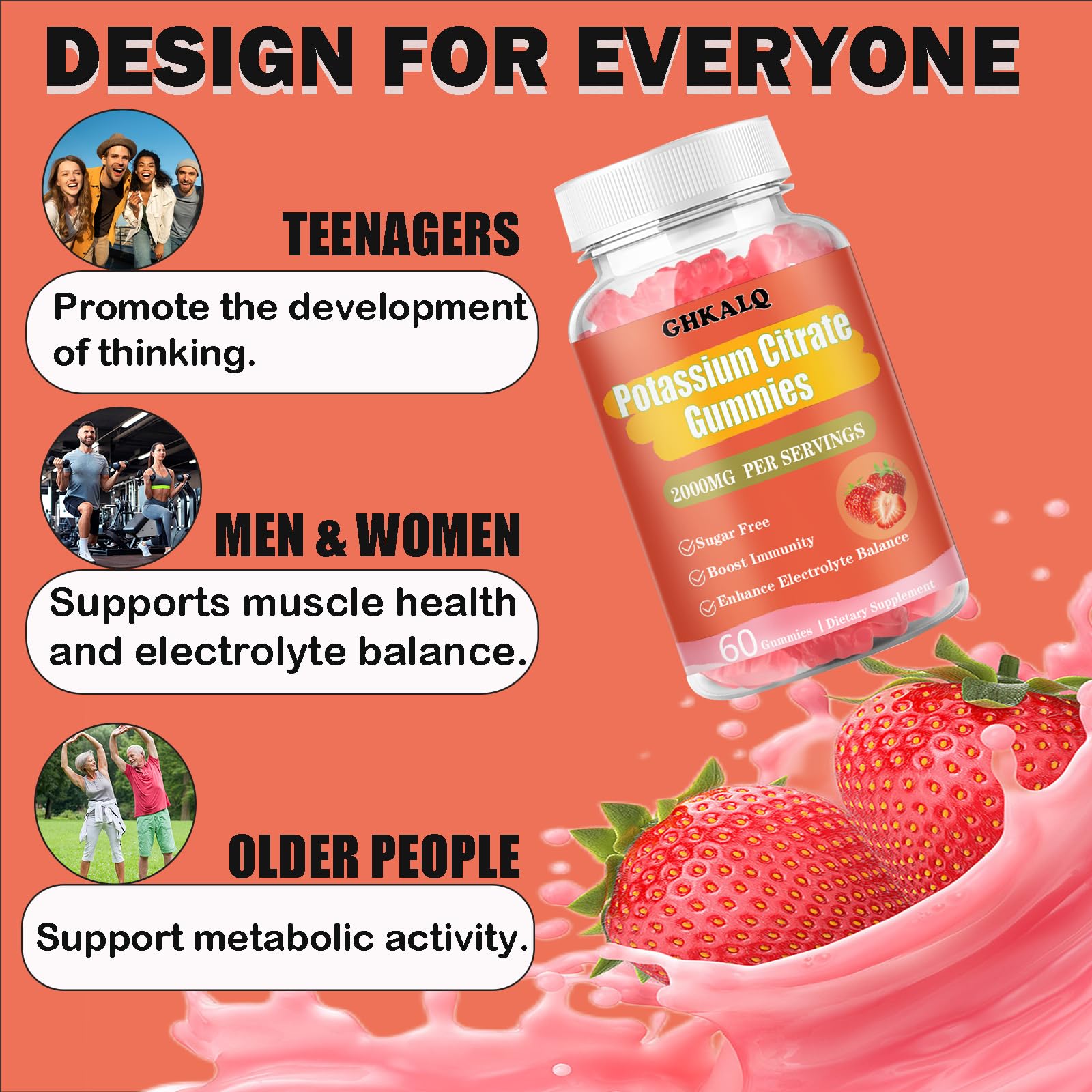 GHKALQ gummies vegan gluten-free packaging emphasizes clean labeling.