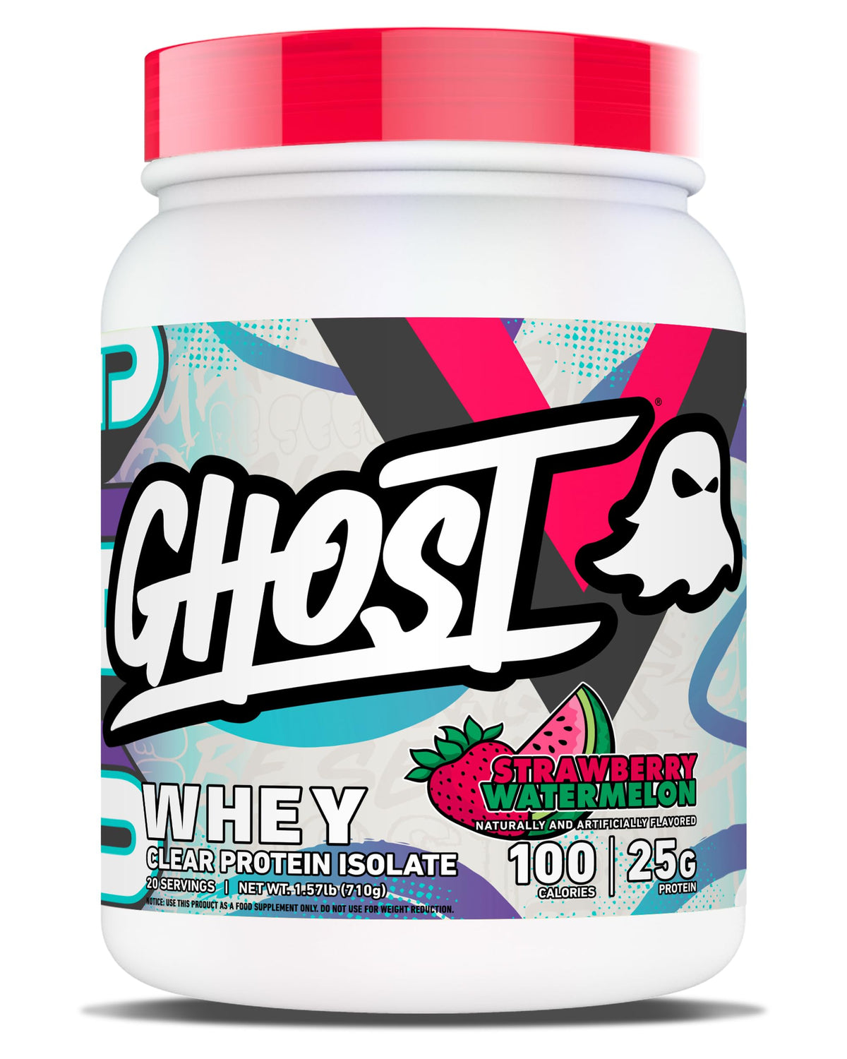 GHOST Clear Whey Isolate Strawberry Watermelon pour for a refreshing post-workout drink