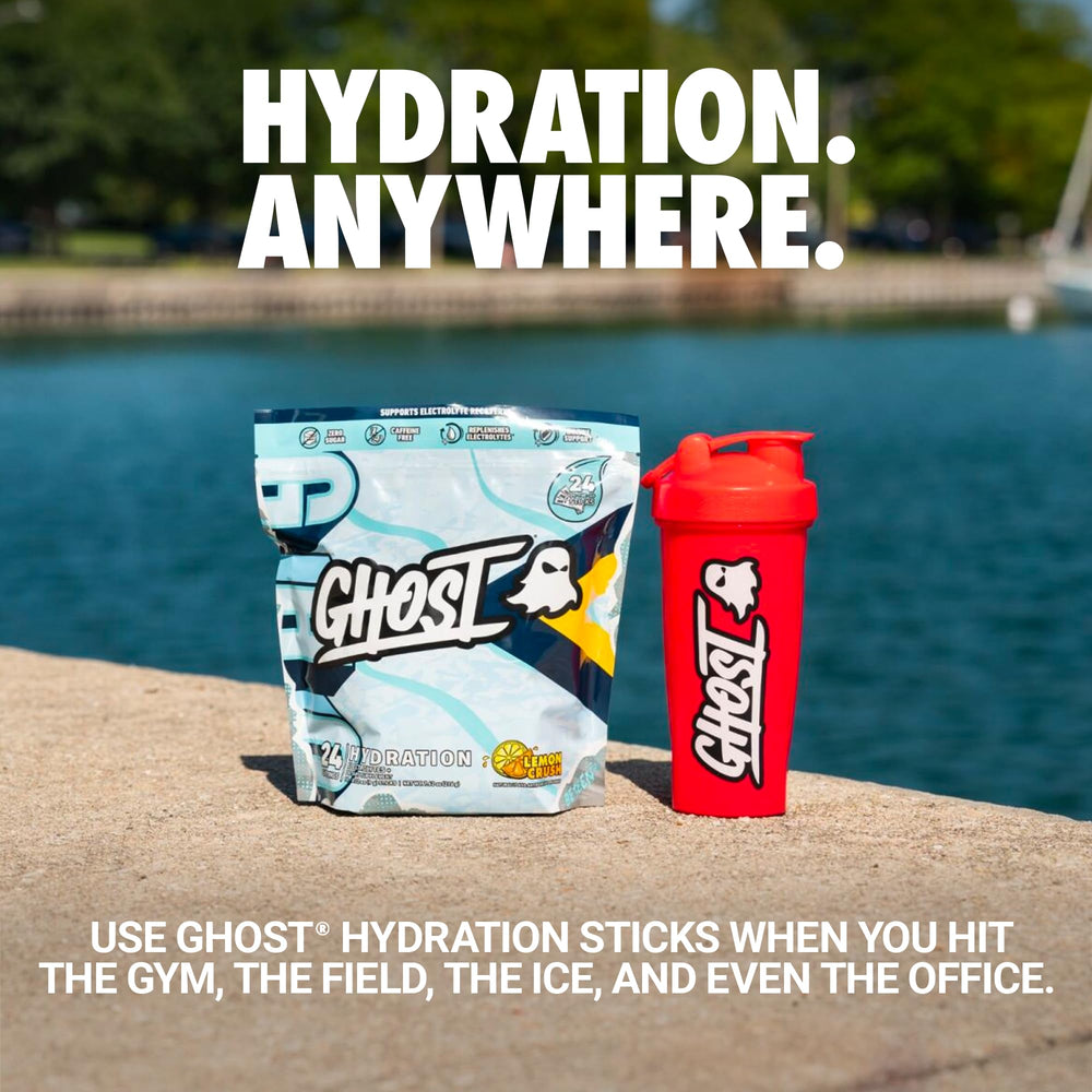 Ghost Hydration Lemon Crush pack ready for everyday hydration.