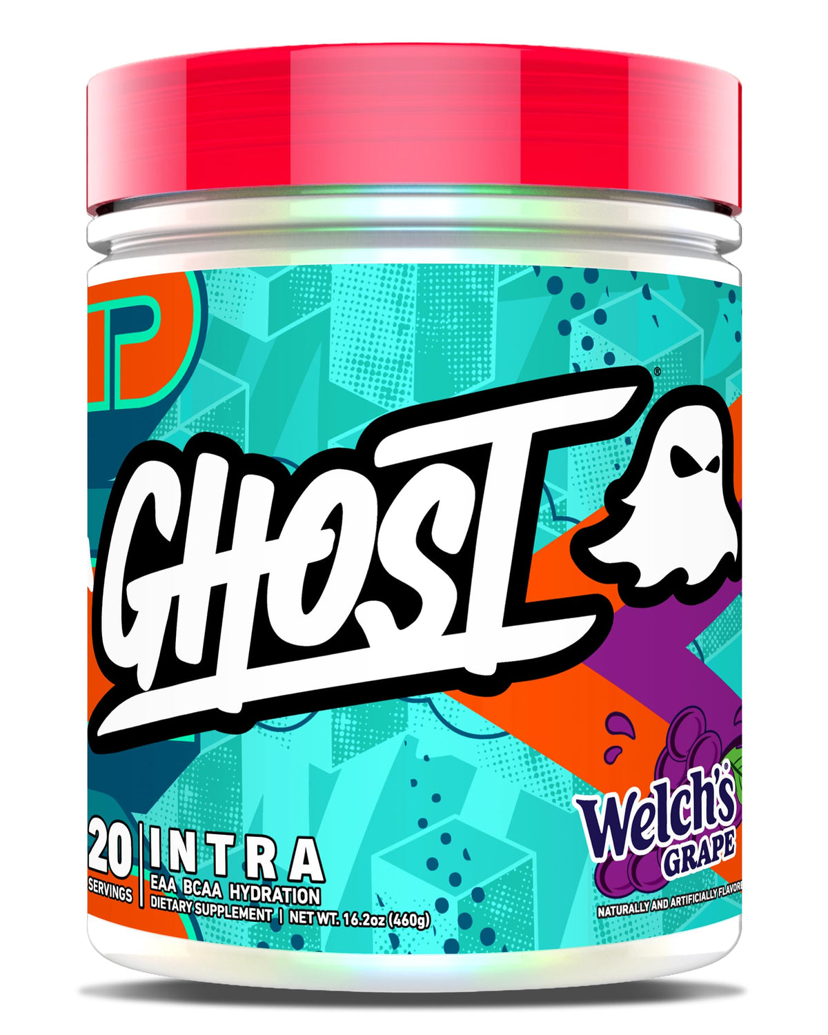 Ghost Intra Welch’s Grape bottle for hydration during workouts