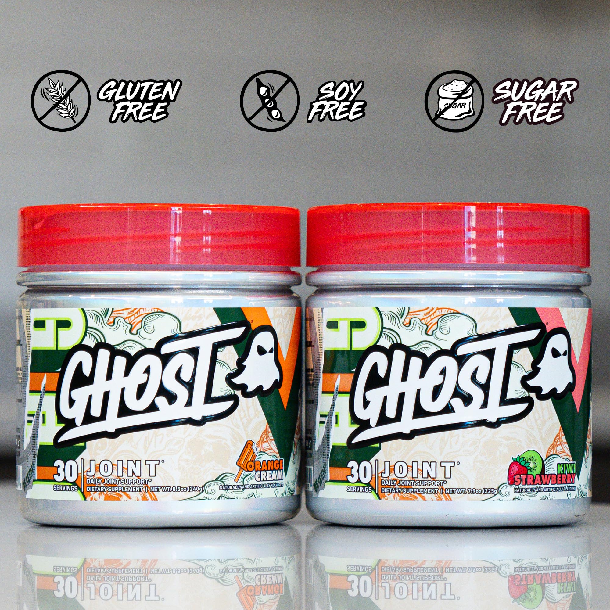 GHOST Joint OptiMSM label highlights mobility support.