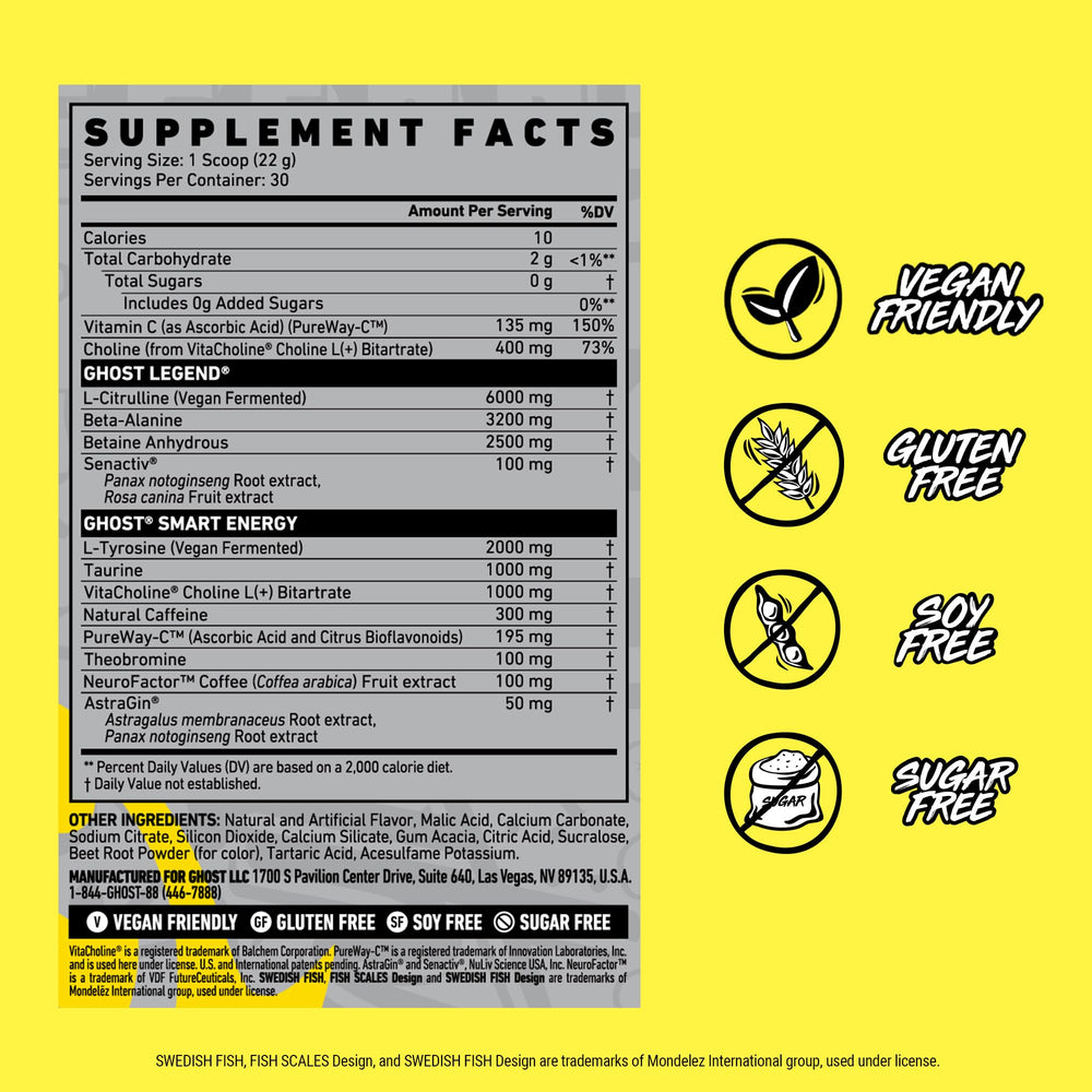 Ghost Legend 30-servings packaging on shelf, easy daily use.