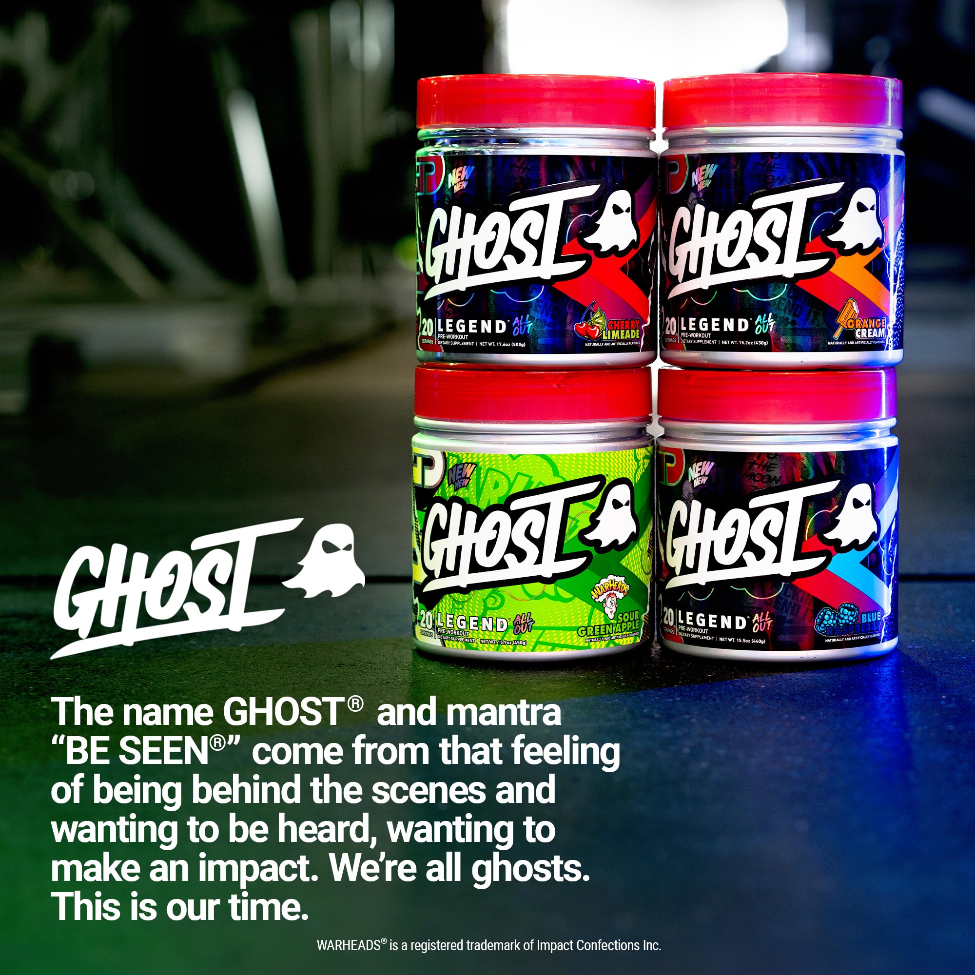 Ghost Legend All Out Cherry Limeade ingredient chart summarizes the formula.