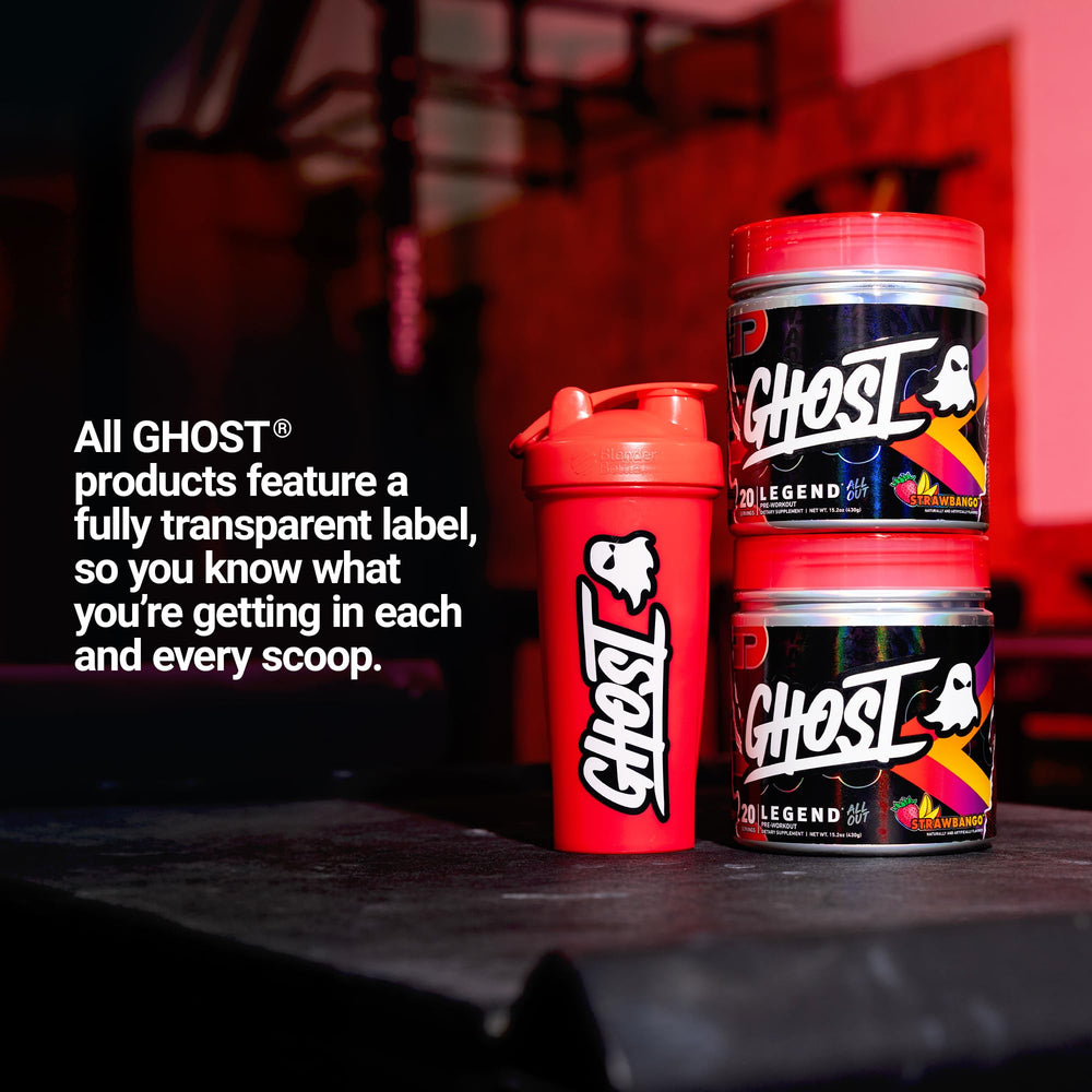 GHOST Legend All Out ingredients including citrulline and NO3-T for pumps.