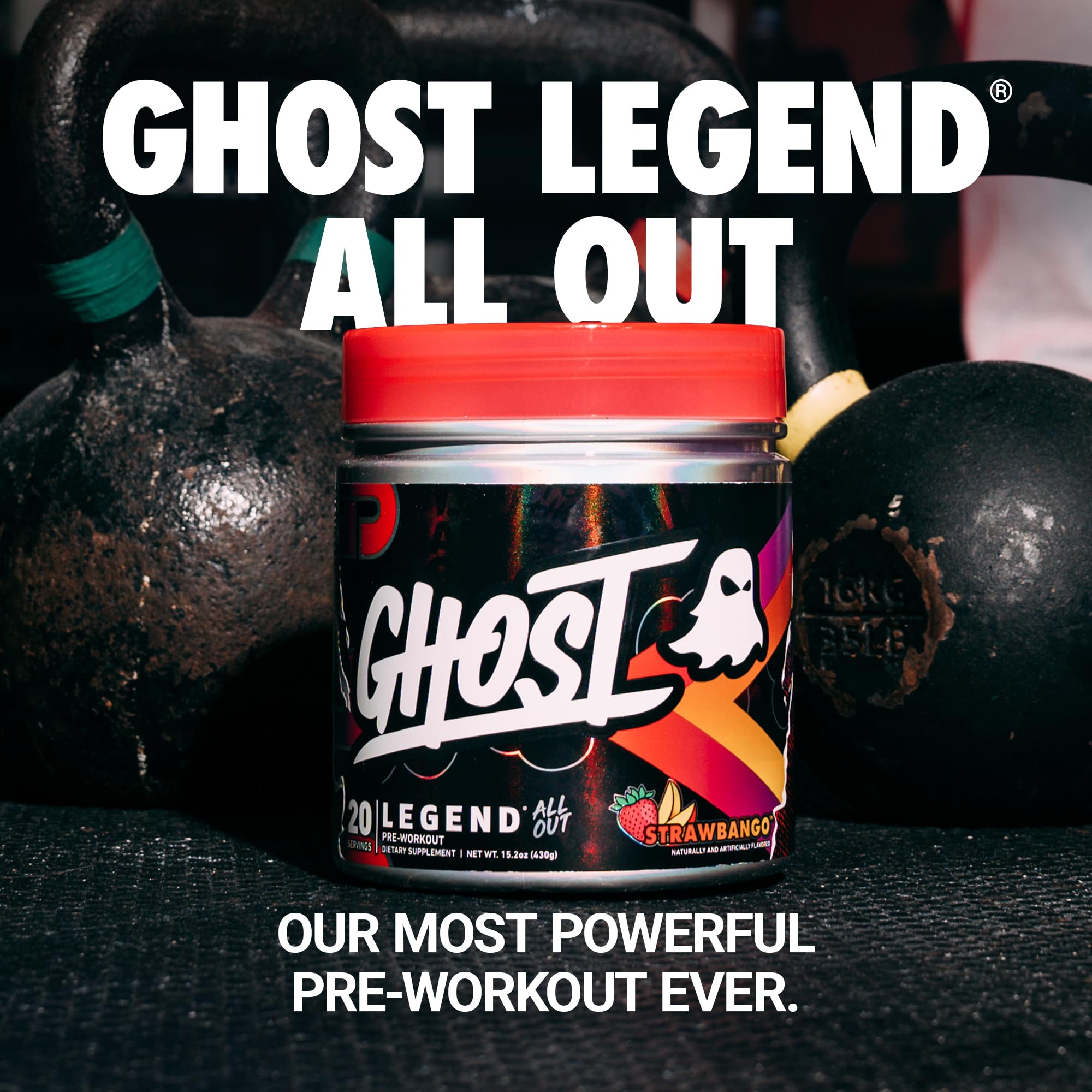 GHOST Legend All Out scoop ready for a precise pre-workout serving.
