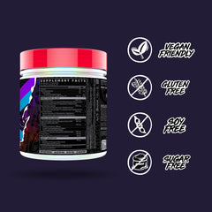 GHOST Legend All Out V2 powder dissolving in water for sustained energy