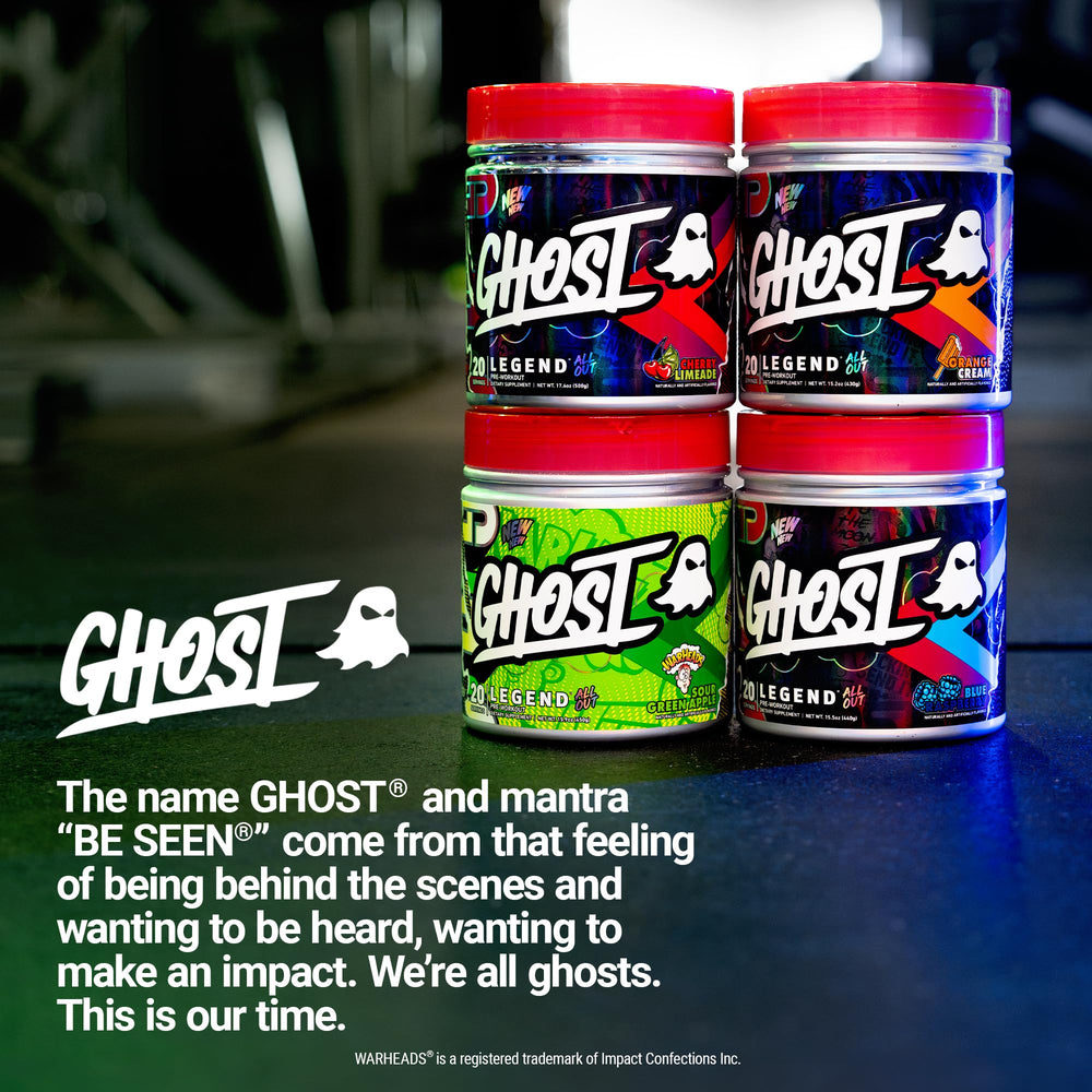Hero workout scene featuring GHOST Legend All Out V2 for energized training