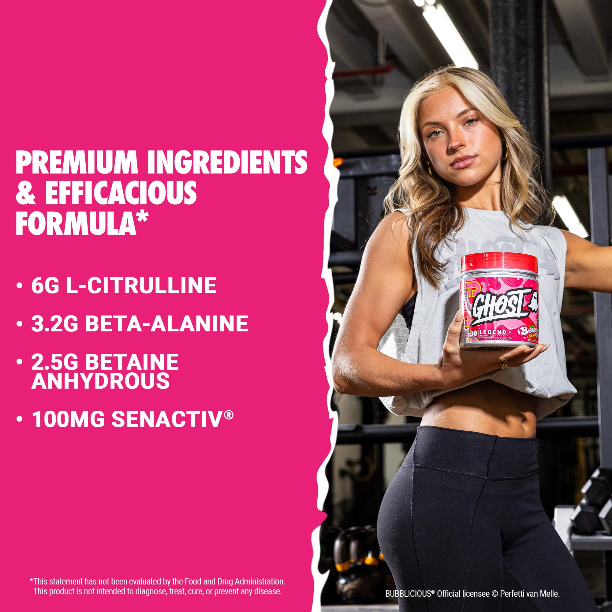 GHOST Legend powder featuring Beta-Alanine for sustained energy and performance.
