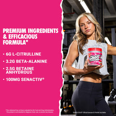 GHOST Legend powder featuring Beta-Alanine for sustained energy and performance.