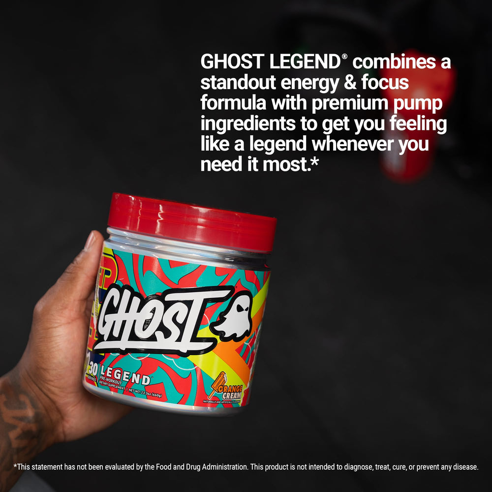 Ghost Legend Beta-Alanine energy blend supports longer, focused training sessions.