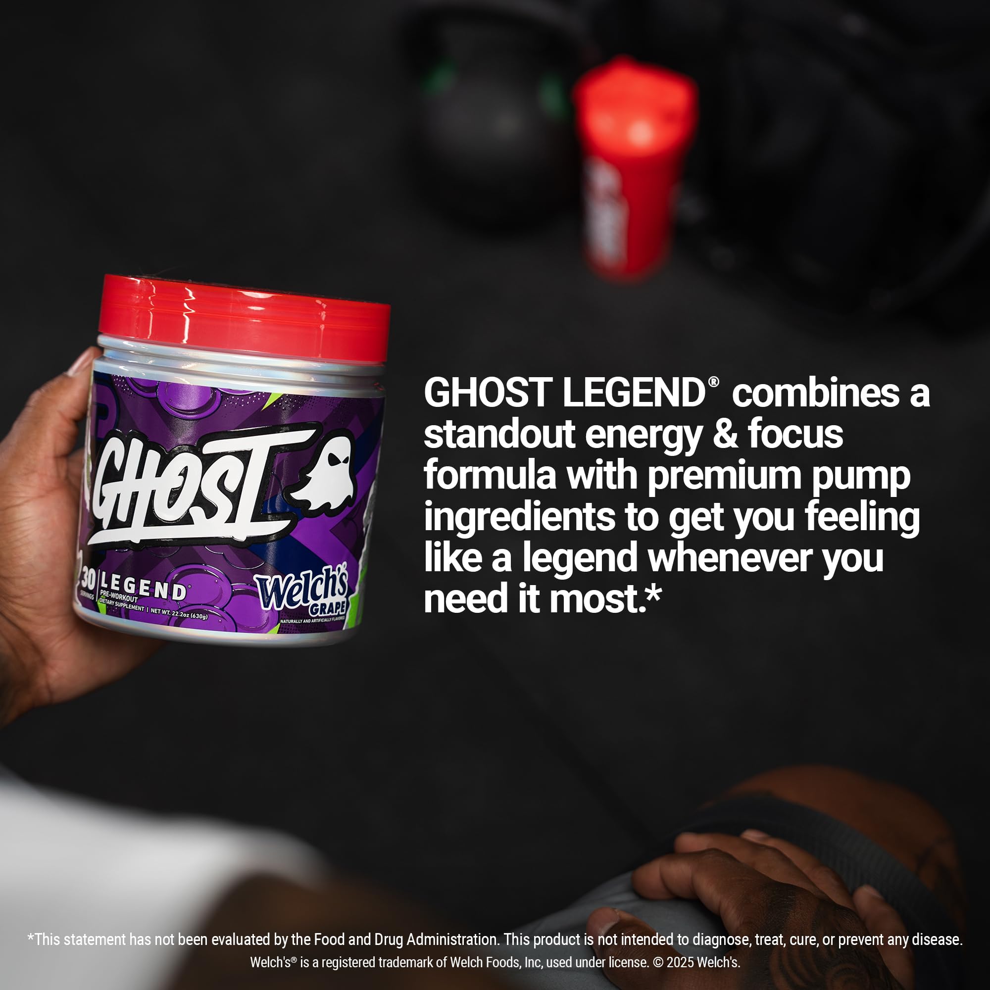 Ghost Legend boosts energy and focus during training.