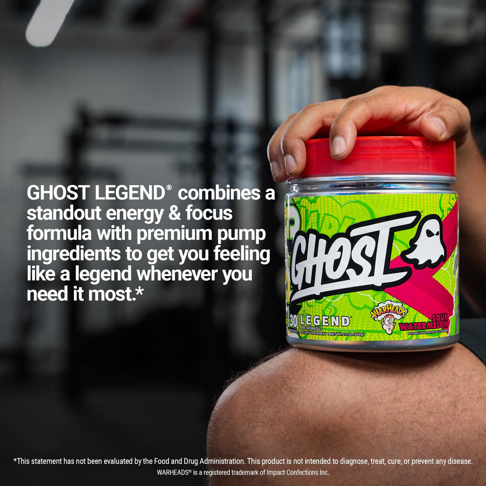Athlete using GHOST Legend during a training session for focus and stamina