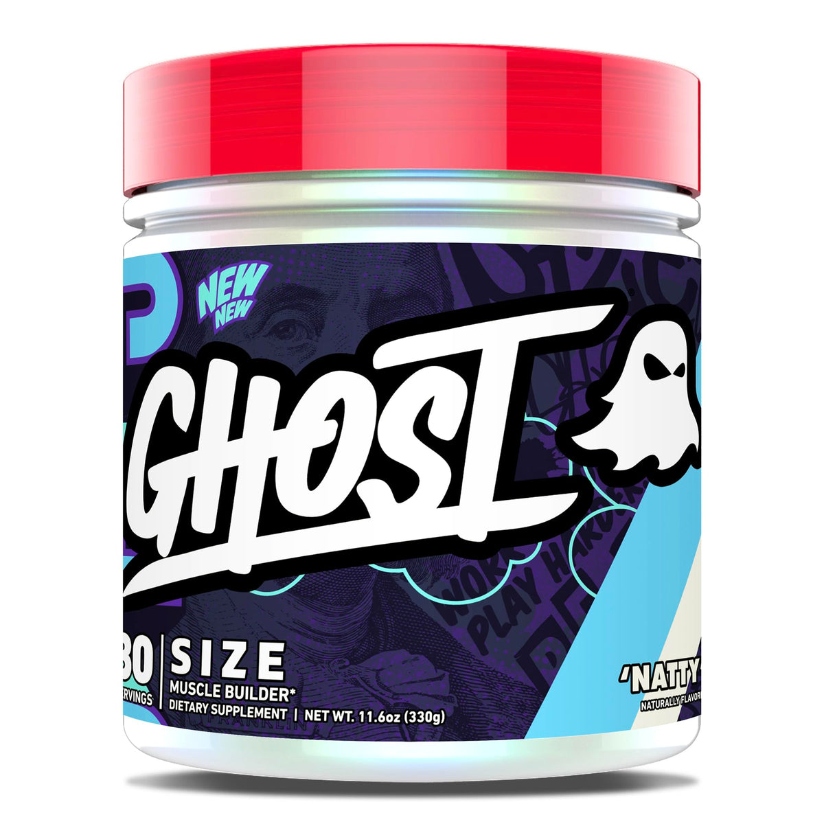 GHOST Size V3 bottle front showcases premium unflavored formula for serious training