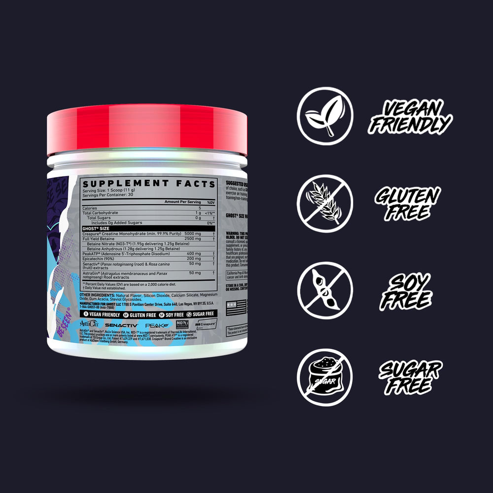 GHOST Size V3 powder texture appears smooth and ready to blend