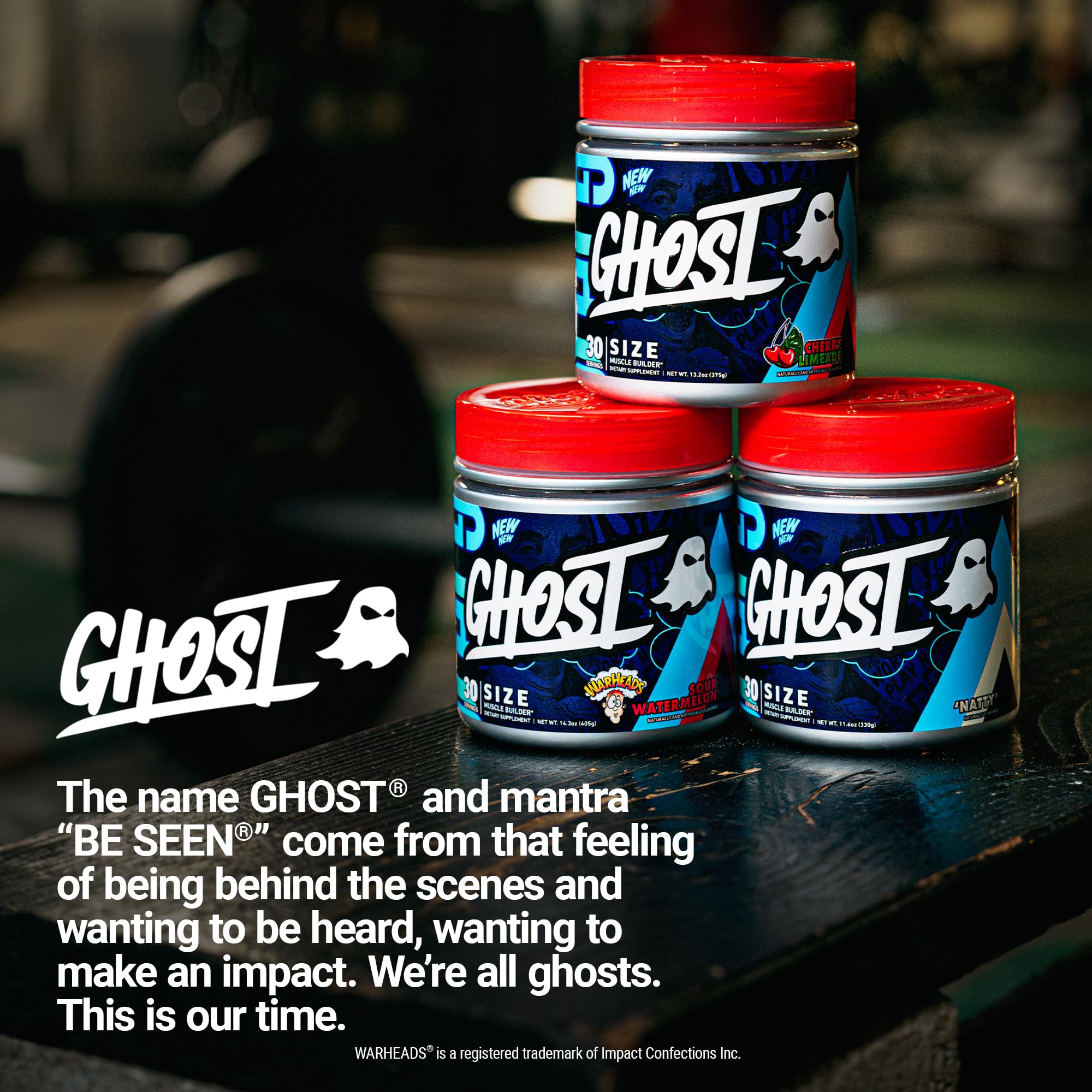 GHOST Size V3 transparent label communicates no proprietary blends and clear ingredient details