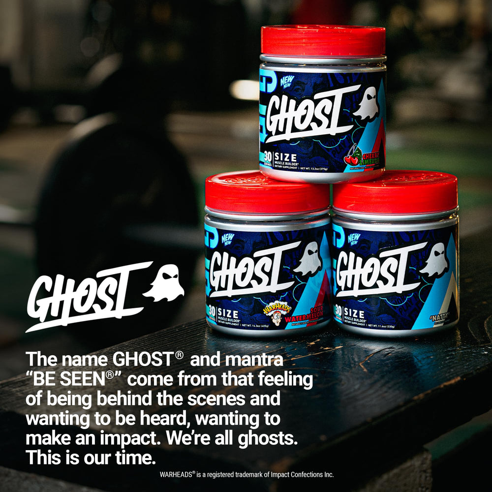 GHOST Size V3 transparent label communicates no proprietary blends and clear ingredient details