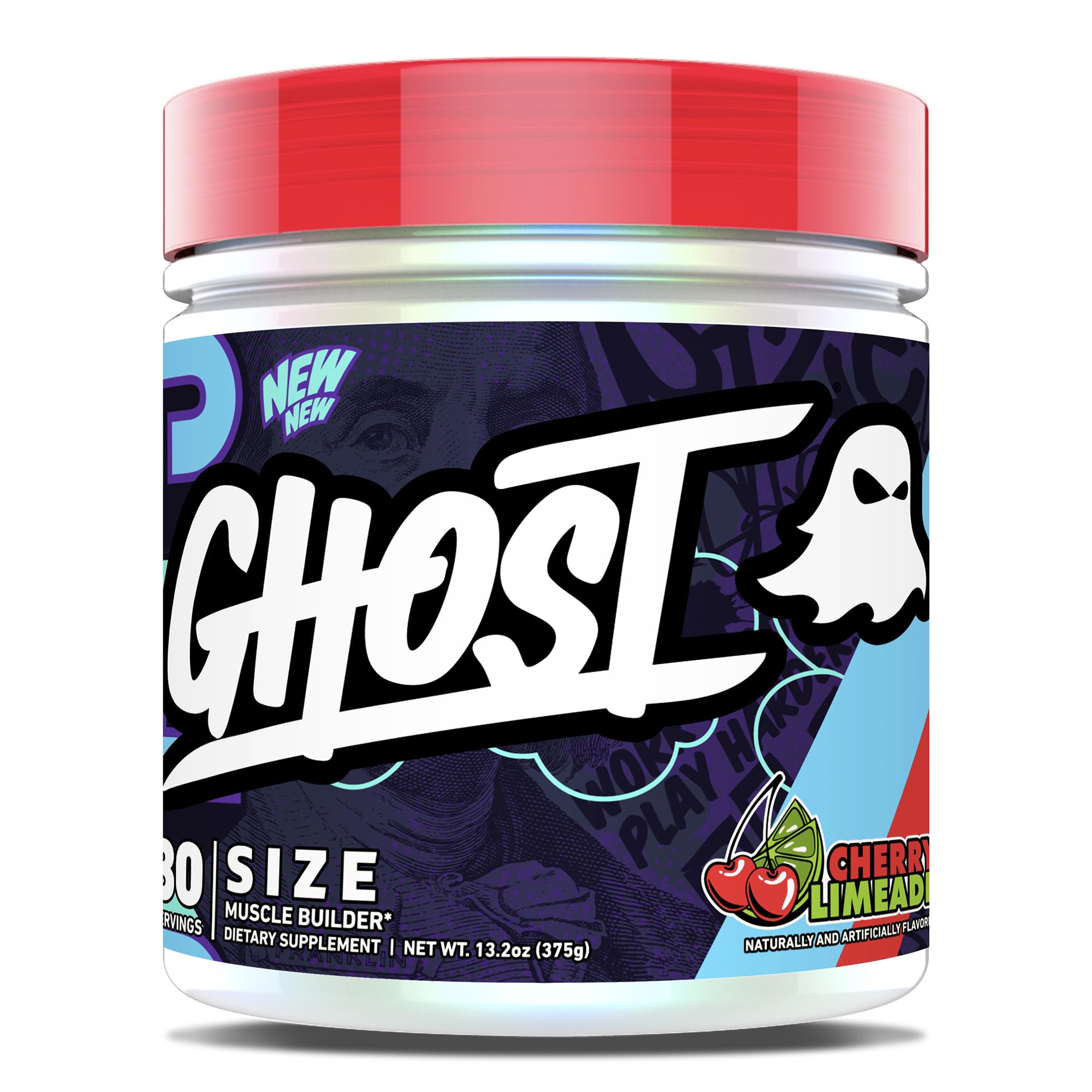 GHOST Size V3 tub front label with clear ingredient disclosure for informed decisions.