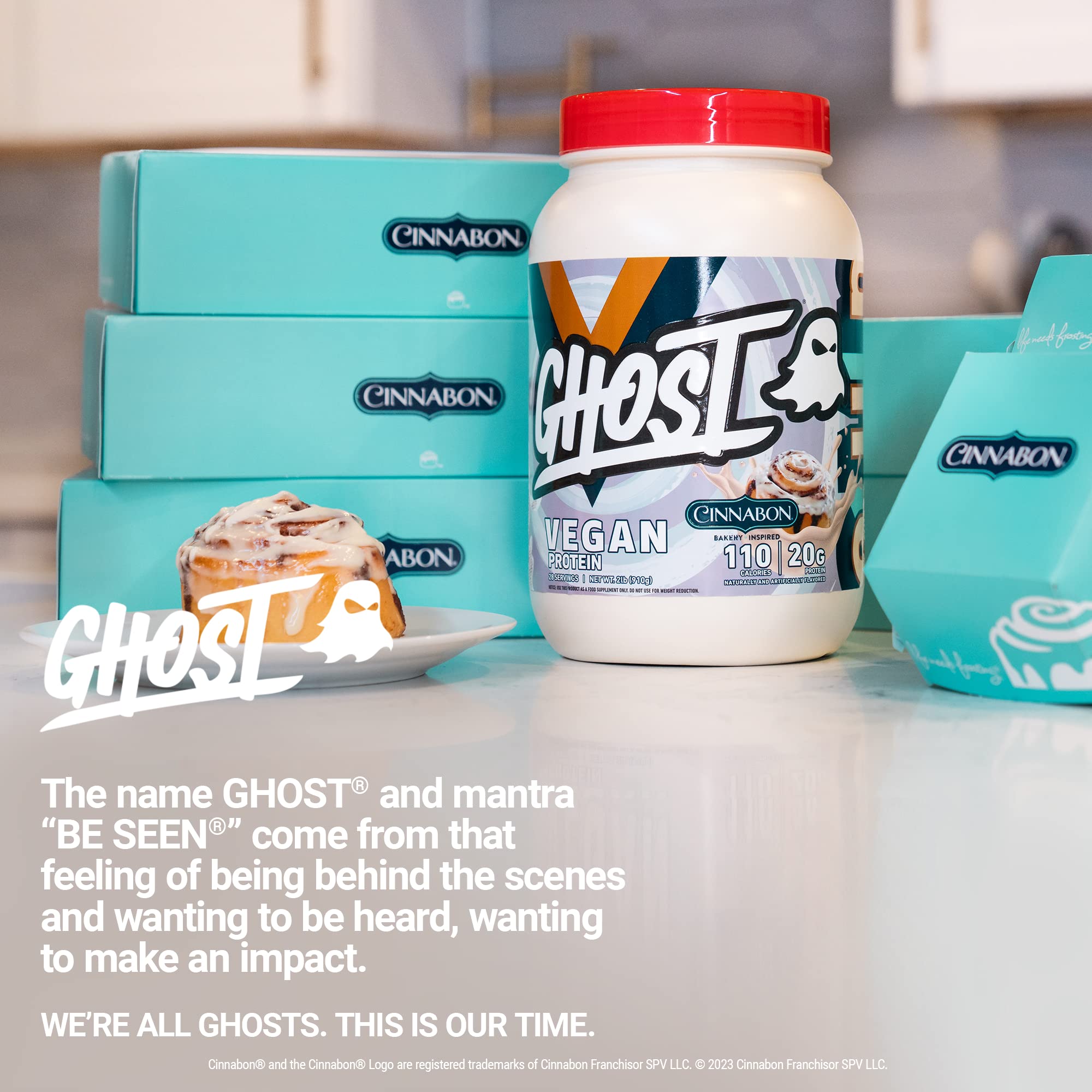 GHOST Vegan Cinabon baking-hero image highlights easy use in recipes.