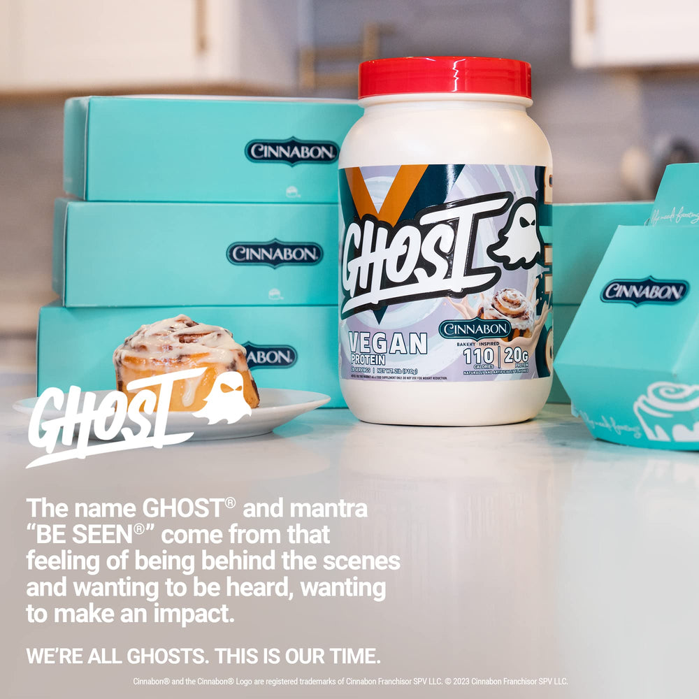 GHOST Vegan Cinabon baking-hero image highlights easy use in recipes.