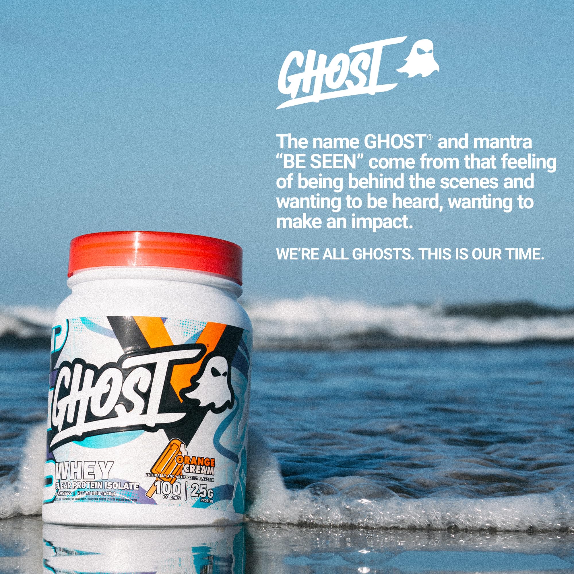 Ghost Clear Whey being mixed into water for quick post-workout sip.