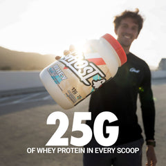 Glass of shake emphasizes creamy marshmallow cereal milk texture.