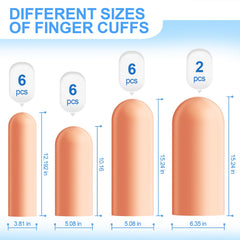 Ghzaocu protector dedo gel con textura suave para irritación.