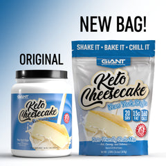 Giant Sports Keto Cheesecake Shake Mix real cream cheese powder boosts keto macros