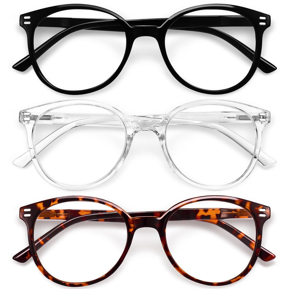 GIBLOGO reading glasses in a close-up frame highlighting blue light protection.