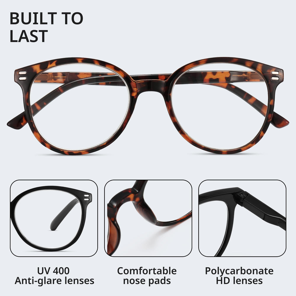 GIBLOGO stylish unisex frames suited for everyday reading