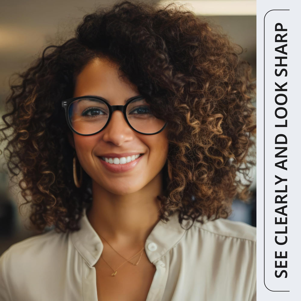 GIBLOGO frames combining style and magnification for everyday outfits.