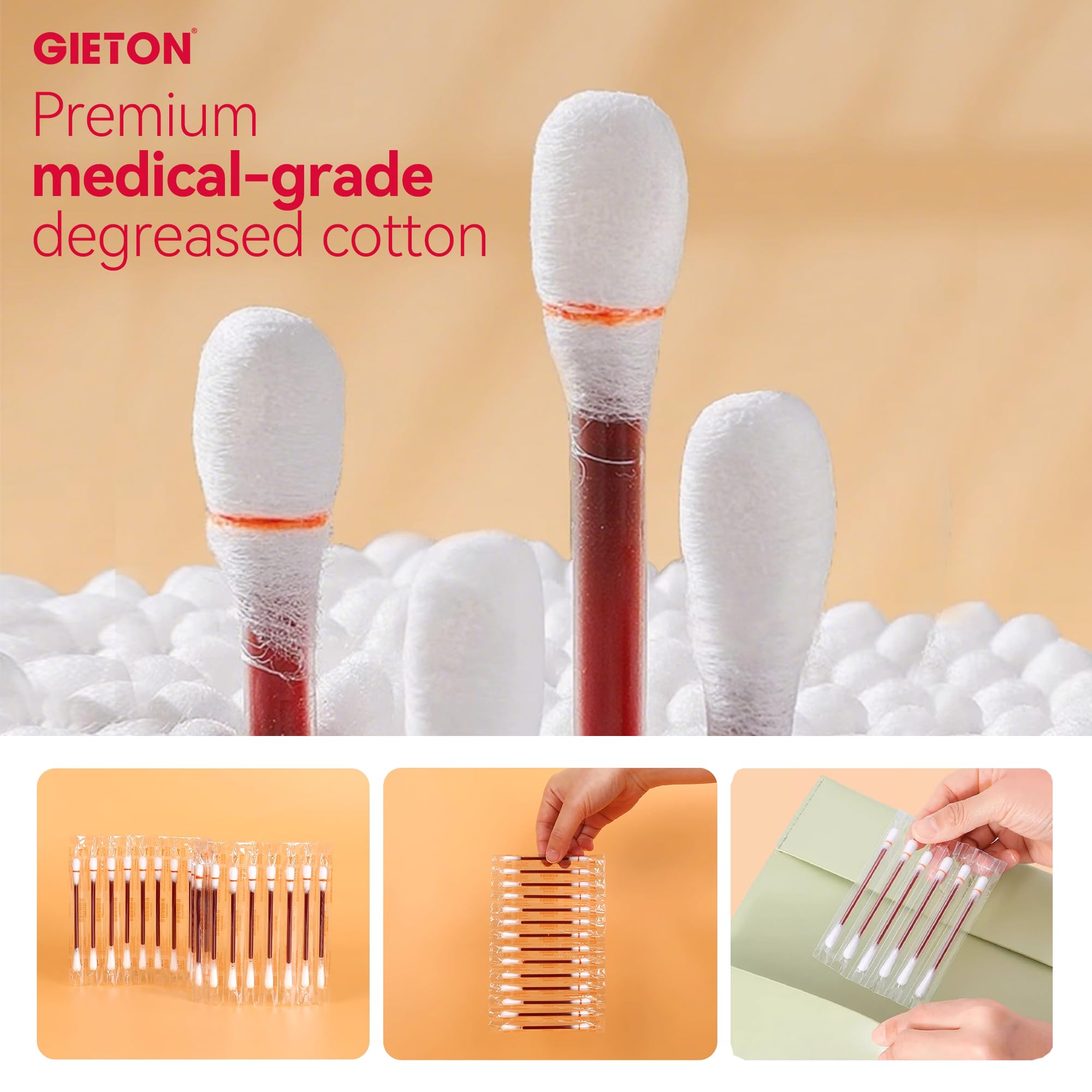 GIETON bulk 50-count pack keeps family first aid ready.