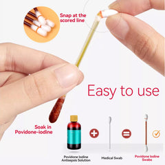 GIETON individually sealed swab, ideal for travel and emergencies.