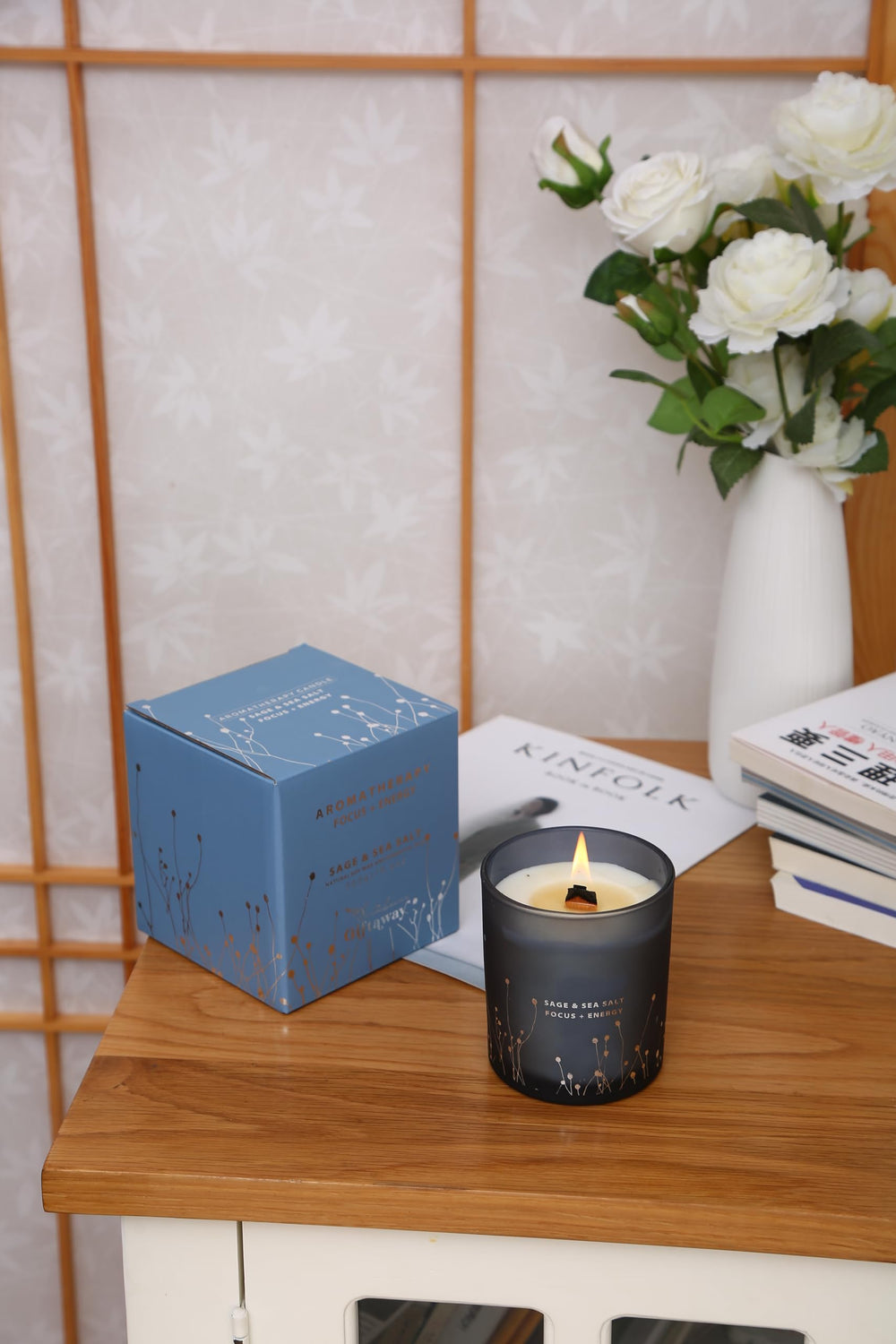 GIFTAWAY 50-hour burn time for extended, clean aroma