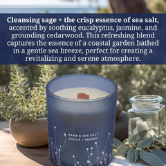 GIFTAWAY wood wick candle delivering a warm crackle and long-lasting soy fragrance