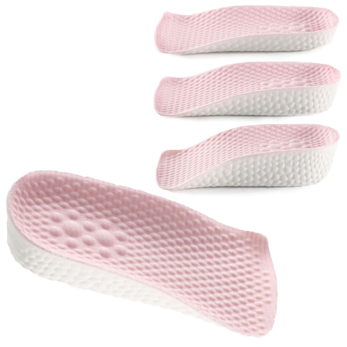 Gihunk pink 15mm height-increase insole highlighting arch support for daily comfort.