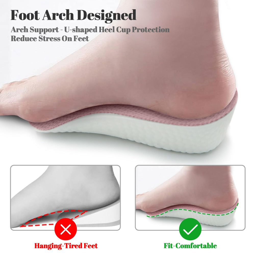 Gihunk pink 35mm insole inside a formal shoe for a discreet height boost.
